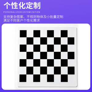 Planche d'étalonnage en film argenté à motif damier, accessoire de studio photo en plastique acrylique pour impression UV - Product Image 5
