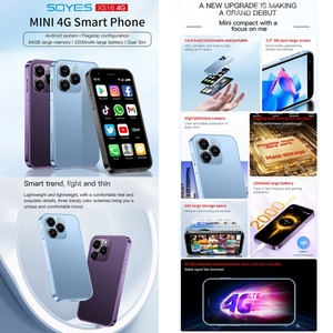 SOYES XS16 Mini Smartphone 2GB + 16GB 3,0 pulgadas Android 10,0 WiFi 4G Dual SIM LTE Estudiante <span class=keywords><strong>Google</strong></span> Play Store - Product Image 4