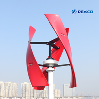 800w 1kw 2kw 5kW 12V 24V 48V éolienne petite turbine éolienne à axe vertical