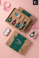 Coffret Cadeau de Luxe Léger pour Bébé, Saisonnier, avec Nœud Papillon, pour Future Maman, Boîte à Fenêtre en Papier Recyclé avec Poignée, Type Clamshell
