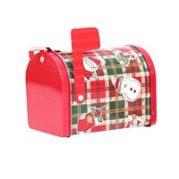 Buzón de hierro forjado de Navidad para niños, caja de dulces con dibujos animados, adornos, hojalata, nuevos productos