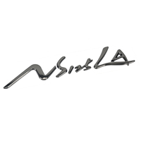 Écusson souple doré à faible MOQ, étiquette métallique souple 3D personnalisée avec finition or et argent, pour les vendeurs Shopify et les marques de boutiques