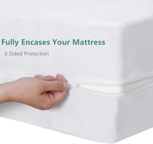 Bán buôn không thấm nước dây kéo Nệm <span class=keywords><strong>encasement</strong></span> giường lỗi bằng chứng nén Nệm Bìa - Product Image 6