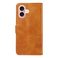 Nouvelle Coque Arrière de Luxe Anti-Chute 2025 avec Étui à Rabat pour Téléphone Portable iPhone 15 16 17 18 Pro Max Plus en Cuir
