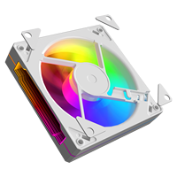 ESGAMING Haute Qualité Prisme ARGB Miroir au Centre Ordinateur Cas Ventilateur 5V 3Pin PWM Infinite Mirror Effect Gaming CPU Cooler Fan