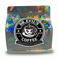 Sacs en plastique holographiques personnalisés à fond plat avec fermeture éclair pour l'emballage de grains de café, de collations et de produits alimentaires – Sachet Doypack