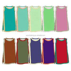 Vestido de Yoga Dos en Uno para Niñas, Elástico, de Nailon y Spandex, con Pantalones Cortos Interiores y Bolsillos, Ropa Deportiva para el Día del Partido - Product Image 2