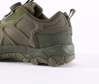 Baskets de sport et de travail d'extérieur ESDY vertes basses avec lacets à verrouillage et motif camouflage