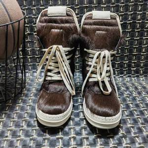 <span class=keywords><strong>Stivaletti</strong></span> alti da donna di design Casual in tela Street Style <span class=keywords><strong>con</strong></span> suola spessa scarpe stringate - Product Image 6