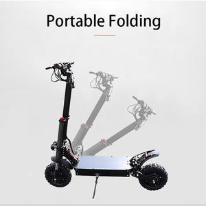 Patinete Eléctrico Plegable Rápido para Adultos, de 11 Pulgadas, 2 Ruedas, 5600W, 60V, Potente, de Largo Alcance, Todoterreno, con Doble Motor - Product Image 4