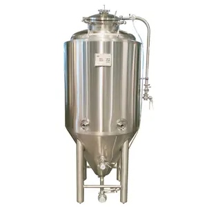 400l tanque de fermentación de cerveza fermentador de 304 acero inoxidable Dimple plate camisa