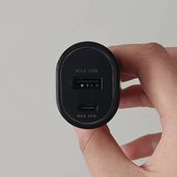 Chargeur de voiture à charge rapide PD 45W 15W, double port USB QC3.0, adaptateur de voiture de type C original pour Samsung