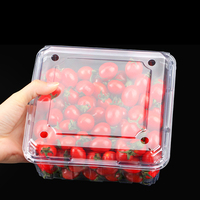 Vassoio di plastica per il pacchetto alimentare usa e getta trasparente frutta scatola di imballaggio con coperchio per il confezionamento di frutta scatola
