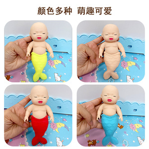 Adorable TPR Baby <b>Doll</b> Stress Relief Toy with Sand Inside for Kids Sensory <b>Play</b> Pretend Home Fun and Gift Use - Product Image 6