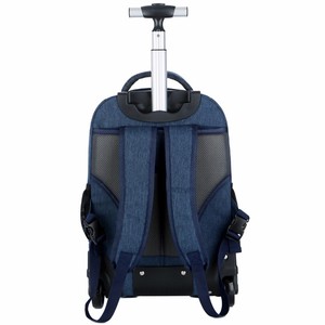 Carry on School Bags Wheeled <strong>Backpack</strong> Business Travel <strong>Trolley</strong> <strong>Backpack</strong> with Wheels - Product Image 4