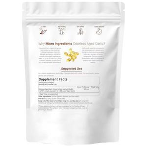 Extrait d'ail en gros d'usine, ail sans odeur, 300 gélules molles, OEM ODM, supplément d'extrait d'ail vieilli, protéines et vitamines - Product Image 2