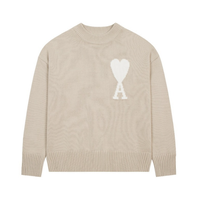 Pulls en tricot tendance pour femmes, motif cœur, décontractés, respirants, avec logo frontal, design unique et à la mode