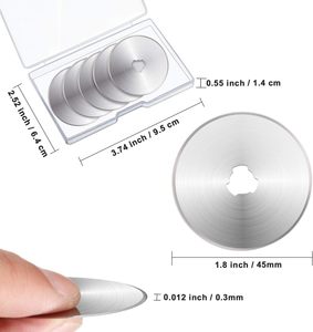 36 paquetes de cuchillas de corte rotativas cuchillas de repuesto compatibles con <span class=keywords><strong>Fiskars</strong></span> Olfa Martelli Truecut <span class=keywords><strong>Cutter</strong></span> para cuero de retazos - Product Image 2