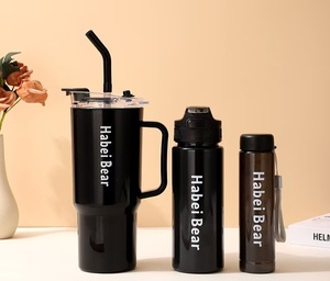 Water Bottle Set Wholesale 3pcs Suit Water Bottle With Lid and <b>Straw</b> Water Bottle Portable <b>Drinking</b> <b>Plastic</b> Tumbler With Handle - Product Image 6