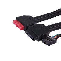 Panneau avant Interrupteur D'alimentation + Reset + RVB + SPK + MICRO + USB 2.0x2 + USB 3.0 + TPYE-C Carte PC Pour Ordinateur
