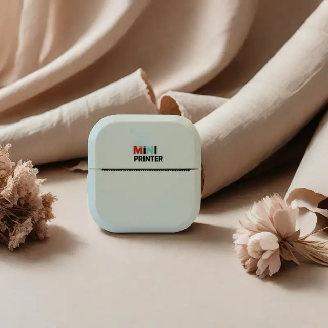 Portable Mini Photo Printer Pocket Mobile Label Printer Wireless Thermal Printer