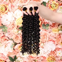 Non trasformati senza tessitura italiana capelli umani alla rinfusa per treccia Extensiones, capelli umani alla rinfusa, capelli intrecciati alla rinfusa per donne nere