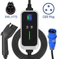 Chargeur de voiture électrique portable 7KW Direct d'usine, chargeur EV de niveau 2