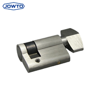 Cylindre de serrure moderne à profil européen 45 mm avec bouton en laiton massif, demi-cylindre pour porte de sortie, quincaillerie de sécurité pour porte de bureau