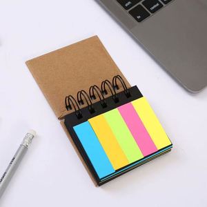 Bloc de Notas Adhesivas Fluorescentes de Cinco Colores, Bonitas Notas Adhesivas en Espiral, Personalizables para el Estudio, la Oficina, el Regreso a Clases, Imprescindibles - Product Image 3