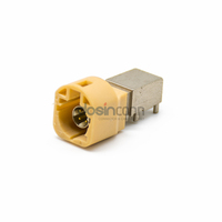 Conector Macho HSD de Alta Velocidad de 4 Pines con Código J, Montaje en PCB con Orificio Pasante para Control Remoto de Automóvil