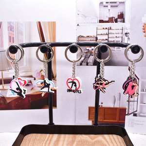 Porte-clés créatif de <span class=keywords><strong>gymnastique</strong></span> en <span class=keywords><strong>dessin</strong></span> <span class=keywords><strong>animé</strong></span>, en stock d'usine, accessoire de sac à dos DIY, fabriqué en Chine, sans matériau - Product Image 3