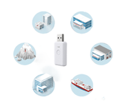 KKM BLE Bluetooth 5,0 Receptor de baliza inalámbrico/Hub Punto DE ACCESO Bluetooth y Wifi Gateway KG04 para interiores