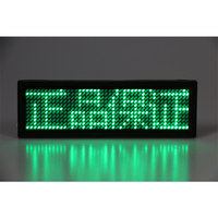 Color verdadero usable Pin LED nombre insignia etiqueta USB programable Mini pantalla con mensaje de desplazamiento