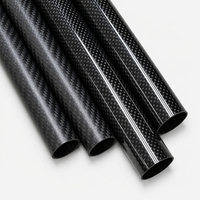 Tube en fibre de carbone rigide 3K mat de 10 mm, 12 mm, 14 mm, 16 mm, 18 mm, 20 mm de diamètre, pour cadre de drone de 5 pouces