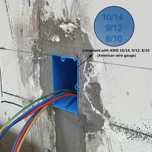 1-Gang, высококачественный ПВХ, стандартная электрическая настенная распределительная коробка с 20 кубическими дюймами внутреннего пространства - Product Image 2