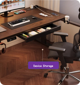 <span class=keywords><strong>Escritorio</strong></span> Moderno de Altura Ajustable de 120x60cm con Amplio Cajón de Almacenamiento, <span class=keywords><strong>Mesa</strong></span> de Oficina Ergonómica Profesional - Product Image 4