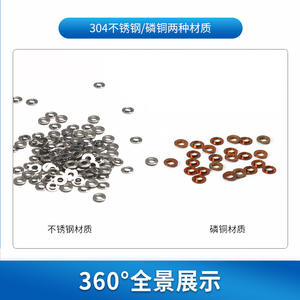 Arandelas convexas de metal de 1,4 mm de diámetro interior y 3,0 mm de diámetro exterior, de acero inoxidable 304, para piezas de monturas de gafas 81 82 83 - Product Image 2