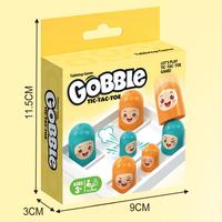 Jeu de Tic-Tac-Toe HTL Gobble pour enfants, jeu de société de stratégie pour 2 joueurs, interaction parent-enfant, jouets éducatifs de bureau