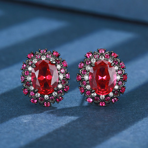 Xiliangfeizi retro cổ điển phong cách Vòng cổ bông tai vòng thiết lập Chất lượng cao mới đồ trang sức thời trang với Zircon đá chính 13*18-7*9 - Product Image 6