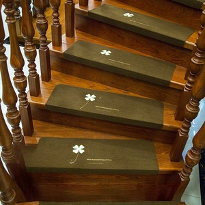 Tappetino Moderno per Scale e Gradini, Stile <span class=keywords><strong>Scala</strong></span>, Autoadesivo Senza Colla, Tappetino Assorbente Antiscivolo in Poliestere - Product Image 2