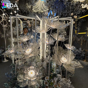 Marco de puerta rectangular iluminado LEDA, luz cálida, centros de mesa de boda, soporte para decoración de eventos - Product Image 6