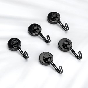 Crochet magnétique en néodyme robuste, 50 lb, crochet magnétique pivotant noir pour suspendre des <span class=keywords><strong>objets</strong></span> lourds - Product Image 1