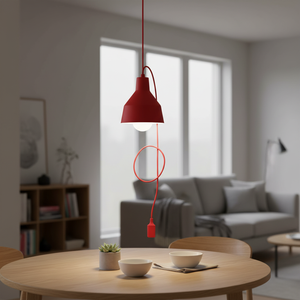 Lampada a sospensione in silicone rosso (GSC 0702189) - Product Image 3