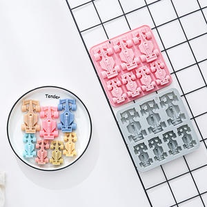 Moldes de Silicona Antiadherentes para Pasteles de la Serie Racing, Reutilizables, de Grado Alimenticio, Lindos Moldes Magnéticos de Silicona para Chocolate, Dulces y Hielo - Product Image 5