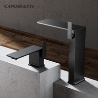 Robinet mitigeur de lavabo haut de gamme à poignée unique, personnalisable, fourni par l'usine, pour montage monotrou dans la salle de bain