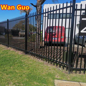 Diseño popular al aire libre fácil de montar 6 pies X 8 pies valla de hierro Forjado de acero de metal - Product Image 3