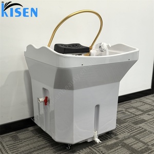 Kisen Nouvelle Version Améliorée Bac à Shampooing Portable pour Salon, Spa Capillaire Mobile pour Hôpital, Salon de Coiffure, Salon de Beauté avec Réservoir d'Eau de 60L - Product Image 3