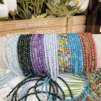 Bracelet en pierres naturelles de guérison, petit cristal, magnifique bijou, pierre précieuse à facettes, tendance, pour femme, cadeau - Vente flash