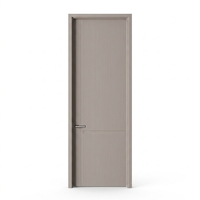 Porte intérieure en bois écologique pré-assemblée, insonorisée, sans formaldéhyde, avec bordure PUR, en mélamine HDF, de qualité ENF, pour hôtel et villa