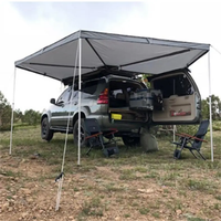 Nouvel Arrivage Auvent 270° Fox Wing 4x4 pour l'extérieur et Tente de Toit, Auvent de Voiture Autoportant Type Aile de Chauve-Souris 270 Degrés pour le Voyage